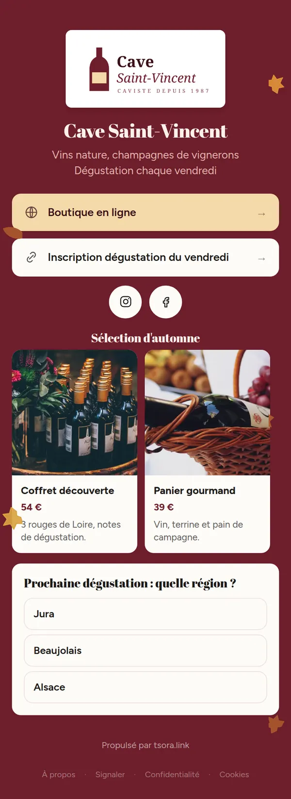 Fiche Cave Saint-Vincent