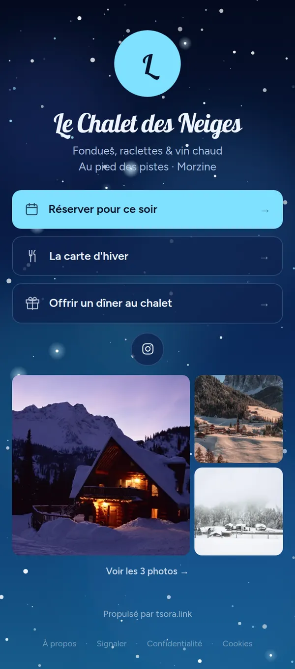 Fiche Le Chalet des Neiges