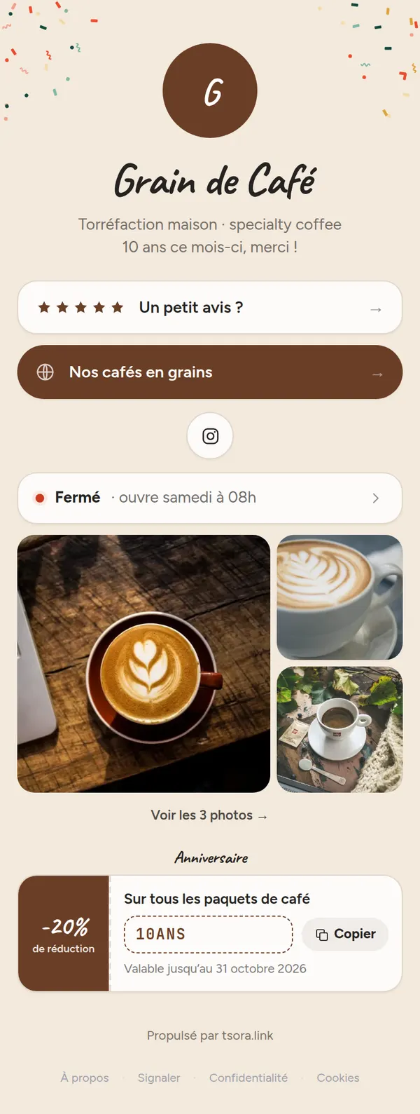 Fiche Grain de Café