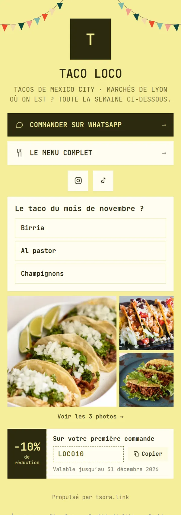 Fiche Taco Loco