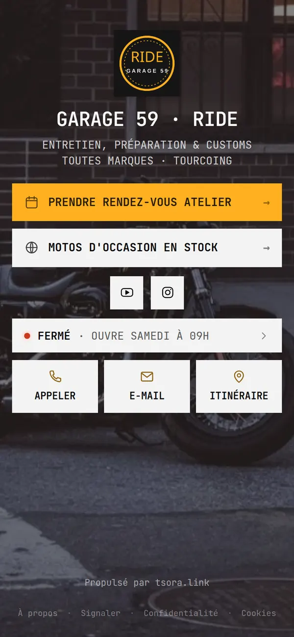 Fiche Garage 59 · Ride